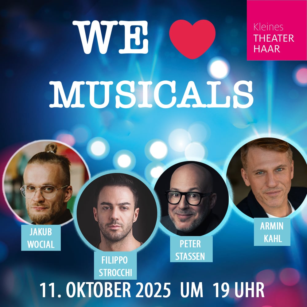 Grafik mit den Teilnehmenden bei "We love Musicals: Boyband Special"